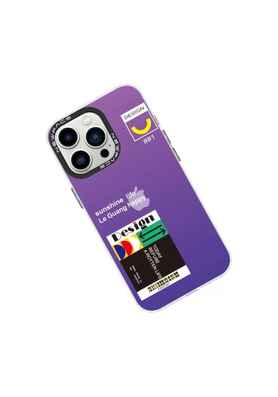 Newface Apple Uyumlu iPad iPhone 13 Pro Kılıf Estoril Desenli Kapak - Estoril - 4 Mor