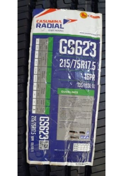 Casumina 215/75 R17.5 16kat 135l Gs623 Düz Tip Vietnam Malı 2023