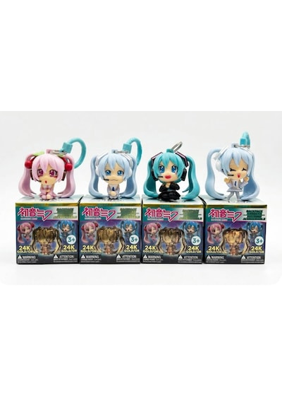 Hatsune Miku-snow Miku Backpack Hangers Seri 2sürpriz Paket Figür Anahtarlık-çanta Süsü-oyuncak Orijinal Anime
