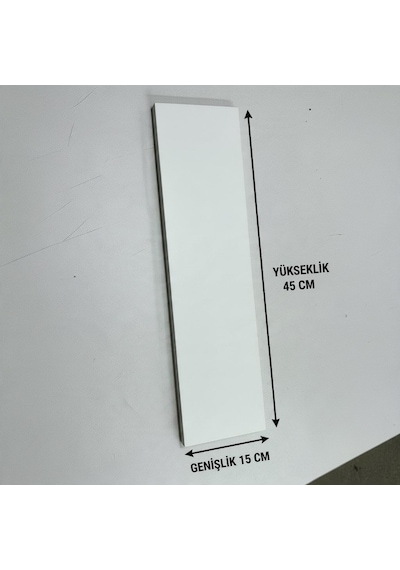 Duvar Rafı Beyaz Renk Mdf 45x15 3 Adet