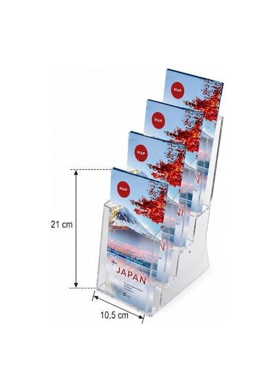 4 Katlı 1/3 A4 Masaüstü Broşürlük 5li Paket