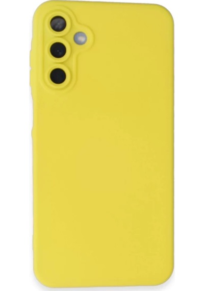 Newface Samsung Galaxy A05s Kılıf Nano İçi Kadife Silikon - Sarı