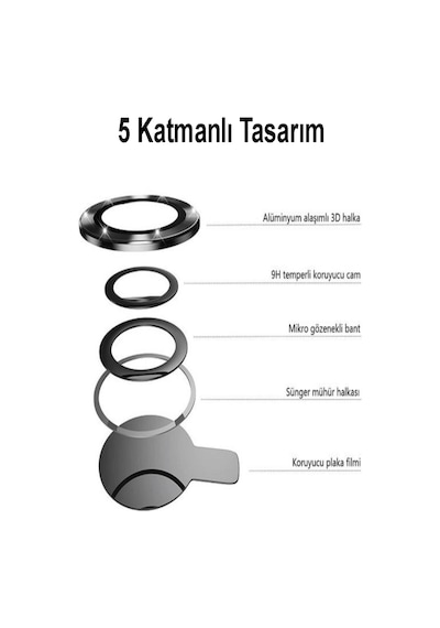 Apple Uyumlu iPhone 14 Pro Max Alüminyum Alaşım Temperli Cam Kamera Lens Koruyucu - Mor