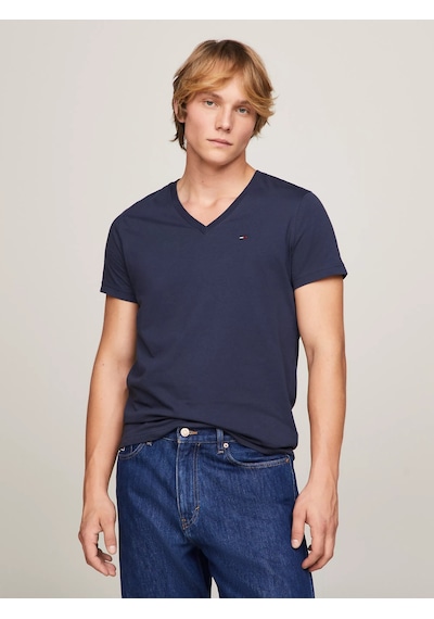 Tommy Hilfiger Erkek Tjm Orjinal Jarse V Yaka - Mavi Mavi