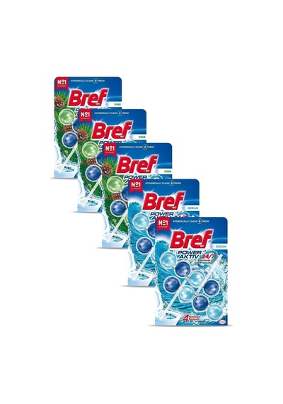 Wc Power Aktiv Duopack Katı Tuvalet Bloğu 3 Çam + 2 Okyanus, 5 X 2'li Paket
