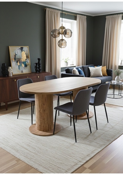 Oslo 180x90x74cm 36mm Kalın Kenarlı Oval Beyaz Sütunlu Mutfak Masası Sandalye Yok Sadece Masadır Atlantik Çam Oslo 180x90x74cm 36mm Kalın Kenarlı Oval Beyaz Sütunlu Mutfak Masası Sandalye Yok Sadece Masadır Atlantik Çam