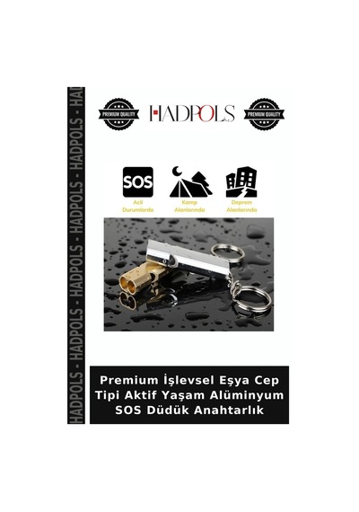 Premium İşlevsel Eşya Cep Tipi Aktif Yaşam Alüminyum Sos Düdük Anahtarlık Diğer