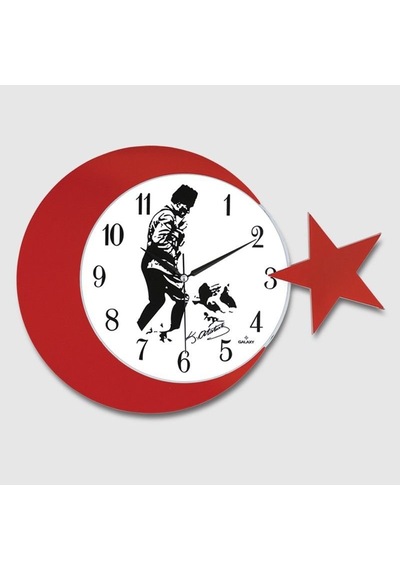 Ay Yildiz Duvar Saati 134-3 Hmngoxxtptprp Diğer