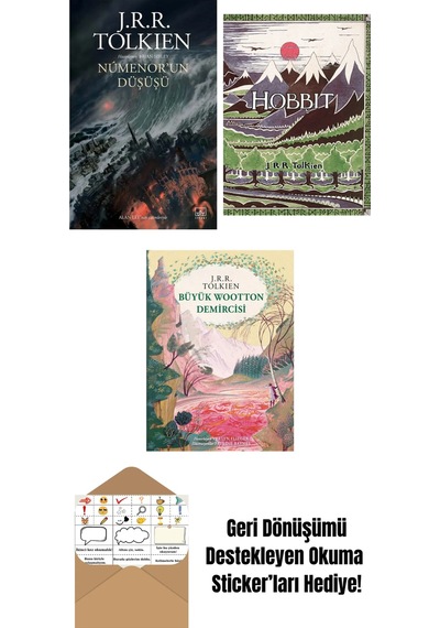 Númenor Un Düşüşü + Hobbit Özel Ciltli Baskı + Büyük Wootton Demircisi Özel Ciltli Baskı