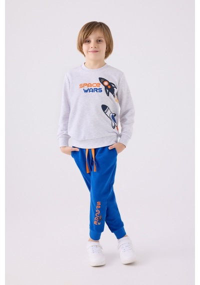 Rolypoly Erkek Çocuk Karmelanj Uzun Kol Pijama Takım 3445 001