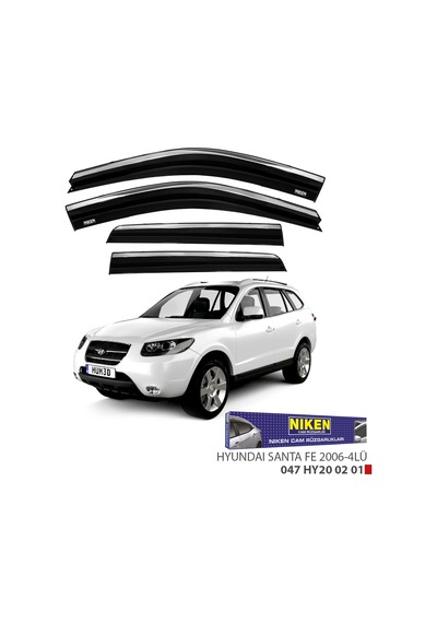 Hyundai Santa Fe Kromlu Cam Rüzgarlığı Niken 2006-2012 Arası