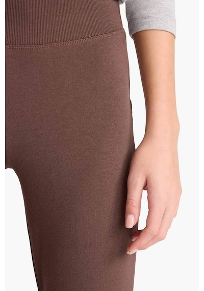 Defacto - Flare Fit Ribana Pantolon E0628AX25SP Kahve