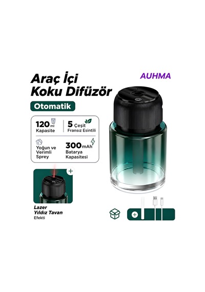 Auhma Af-10 160 Ml Araç İçi Hava Nemlendirici Ve Aromaterapi Cihazı Diğer