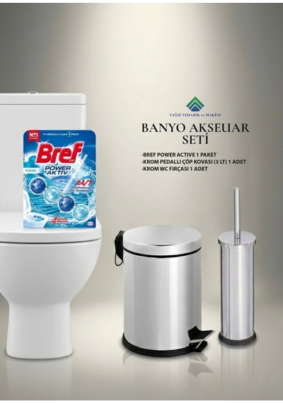 Banyo Aksesuar Seti Gümüş