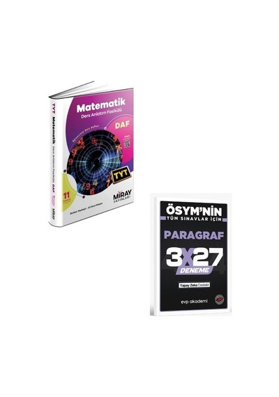 2027 Miray 2027 Tyt Matematik Daf+ Evp Akademi Paragraf