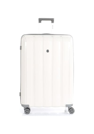 Mçs Bavul Büyük Ve Orta 2li Set Kırılmaz Silikon Valiz V305 Kemik/gri Bej