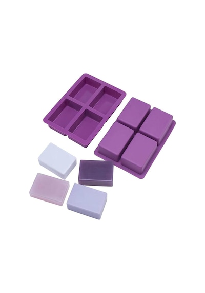 Silikon Sabun Kalıbı Kek Kalıbı 7,8x4,8cm Derinlik 3,5cm Mavi