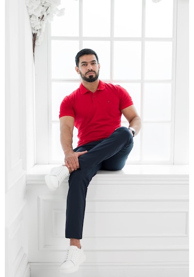 Paul Martin Polo Yaka Regular Fit T-Shirt Kırmızı