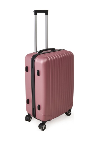 Hoffmannss Travel Line Orta Boy Abs Valiz - Gülkurusu - 66x45x26 Cm Çok Renkli