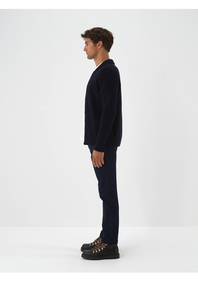 Xint Lacivert Yumuşak Dokulu Regular Fit Hırka 801861