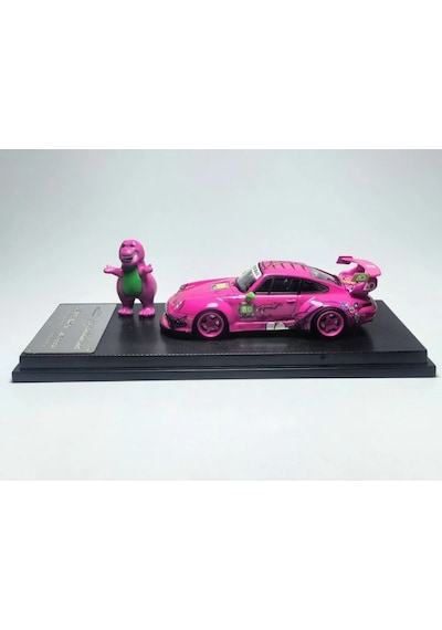 Mymodelcollect 1/64 Porsche Rwb 993 High Wing Roxy Livery + Figure