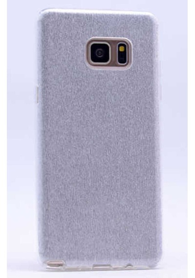 Samsung Galaxy Uyumlu S7 Edge Kılıf Zore Shining Silikon Gümüş