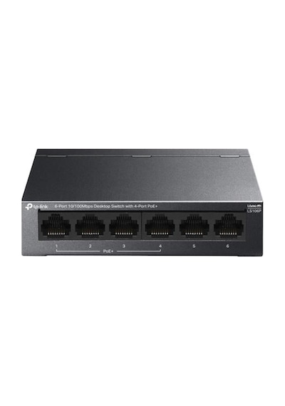 Tp-lınk Ls106p 6 Port 10/100mbps 4-port Poe+ 65w Masaüstü Swıtch