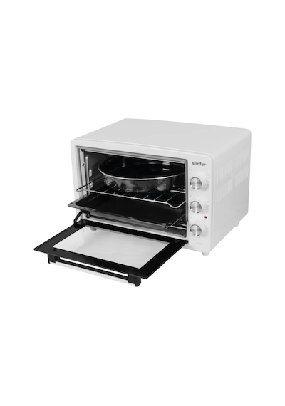 Simfer 3420 Beyaz 34 LT Statik Mini / Midi Fırın - 4 Fonksiyon, Programlanabilir Pişirme & Isı Kontrol Sistem