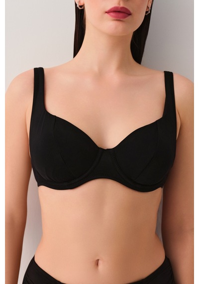 Suwen Balenli Bikini Üst Sbn26950012 Siyah