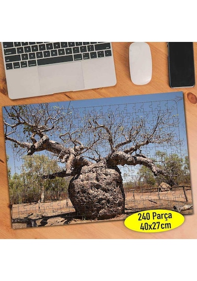 İri Dallı Ağaç Doğa Manzarası 240 Parça Puzzle Yapboz-66537301
