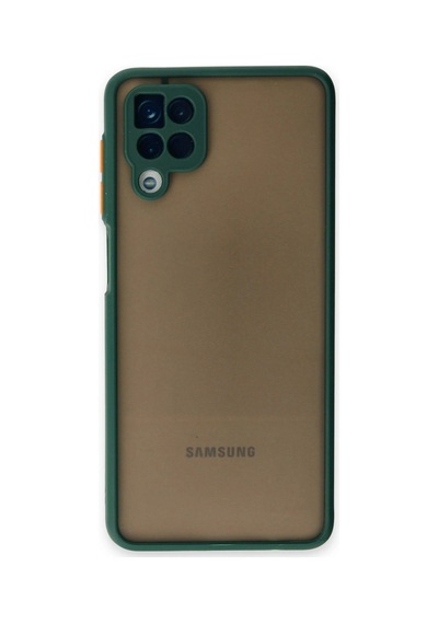 Samsung Galaxy Uyumlu A12 Kılıf Montreal Silikon Kapak - Yeşil İtdark25577