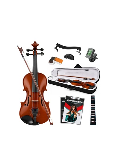 Fourtune Dante Vl-200sbr Parlak 4/4 Akustik Keman Seti Tam Boy