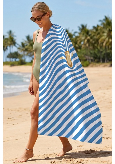 Çizgili Marine Kayık Temalı Plaj Havlusu - Modern Akdeniz Mavi Beyaz Hızlı Kuruyan Mikrofiber Havlu Dumanlı Zeytin Çizgili Marine Kayık Temalı Plaj Havlusu - Modern Akdeniz Mavi Beyaz Hızlı Kuruyan Mikrofiber Havlu Dumanlı Zeytin