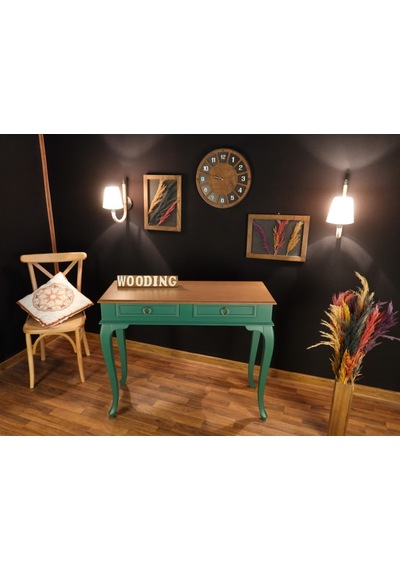 Wooding 120 Cm Çekmeceli Masif Yeşil Naturel Dresuar (548589977) Yeşil