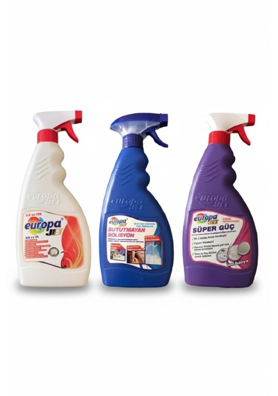 Sık Ve Sil 500 Ml + Su Tutmayan Camsil 500 Ml + Wc Banyo Temizliği 500 Ml 3’lü Set