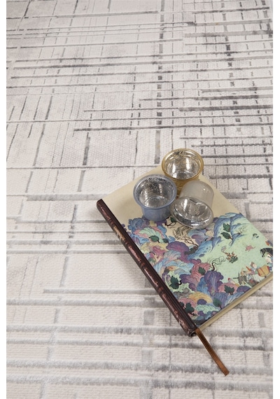 My Evilla Modern Dekoratif Dokuma Salon Oturma Odası Çocuk Odası Mutfak Halısı Antre Halı Yolluk Krem 4113c