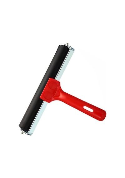 Kauçuk Baskı Merdanesi 15 Cm Metal 1 Adet Plastik Linol Baskı Merdanesi Silindir Rulo Merdane Vinil Baskı Yapıştı