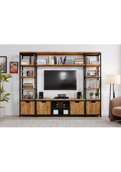 Lotus V2 Tv Ünitesi Size Özel Üretim - Gerçek Ağaç - Köknar Lotus V2 Tv Ünitesi Size Özel Üretim - Gerçek Ağaç - Köknar