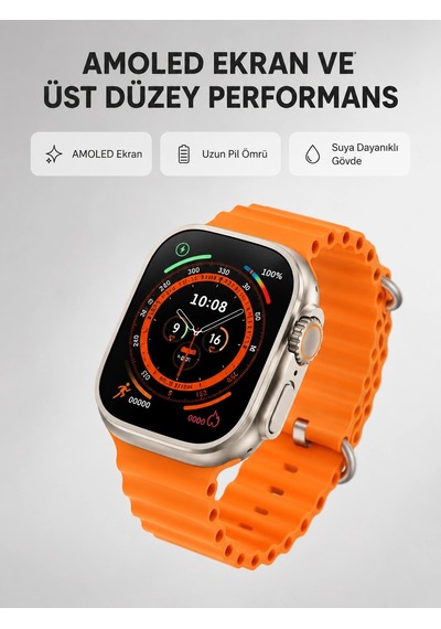 Akıllı Saat Nabız Ölçer, Uyku Takibi, Gps, Suya Dayanıklı Tasarım - 15000