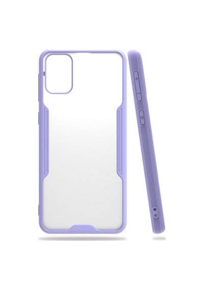 Samsung Galaxy  Uyumlu,  M31 Kılıf Platin Silikon - Lila
