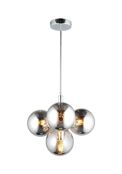 Özüm 4'lü Camlı Avize 3083-q76-0w-er Krom