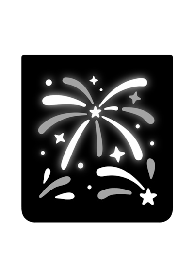 Samsung Galaxy Uyumlu Z Flip8 Flipsuit Kılıf (Fireworks)