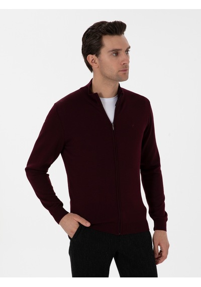 Cacharel Erkek Bordo Hırka 50275636-vr014 Kırmızı