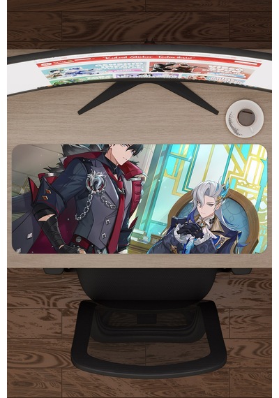 Neuvillette Genshin Impact Anime Gacha V5 - 70x30 Xl Gaming Mouse Pad Fare Altlığı