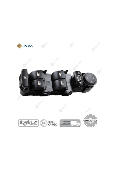 Citroen C5 Sol Ön Dörtlü Cam Açma Düğmesi Anahtarı 2001-2007
