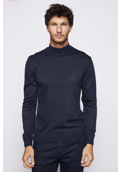 Tudors Slim Fit Dar Kesim Yarım Balıkçı Yaka Tüylenmeyen Yumuşak Dokulu Lacivert Erkek Kazak-28765-lacivert Lacivert Tudors Slim Fit Dar Kesim Yarım Balıkçı Yaka Tüylenmeyen Yumuşak Dokulu Lacivert Erkek Kazak-28765-lacivert Lacivert