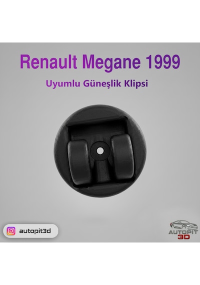 Renault Megane 1999 Uyumlu Güneşlik Klipsi Tutucu / Kanca