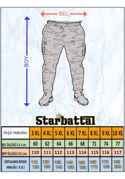 Starbattal Büyük Beden Basic Eşofman Altı Full Lycra 11516 Murdum-Mürdüm