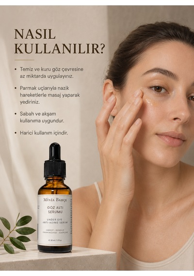 Göz Çevresi Bakım Serumu 30 Ml Squalane Ve Bitkisel Yağlarla Günlük Bakım