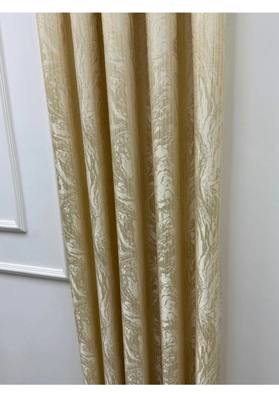 Nivemeshome Bade V 101 Gold 1/3 Sık Pileli Fon Perde Apm 90x270